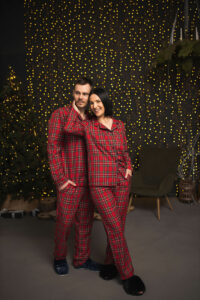 Сімейні піжами BO.Brand червоні у клітинку (чоловіча та жіноча піжами, котон) - Зображення 18