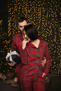 Сімейні піжами BO.Brand червоні у клітинку (чоловіча та жіноча піжами, котон) - Зображення 19