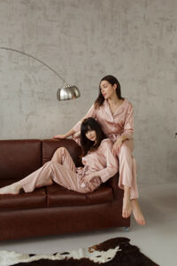 Жіноча піжама BO.Brand всесезонна, сорочка та штани, колір пудровий - Зображення 3