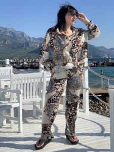 Жіноча піжама BO.Brand зі штанами (комплект штани та сорочкою) - Зображення 5