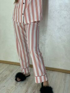 Піжама жіноча BO.Brand (сорочка з довгим рукавом, штани, шорти) - Зображення 4