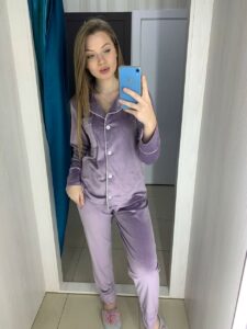 Тепла жіноча піжама BO.Brand на ґудзиках зі штанами - Зображення 7