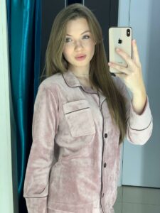 Жіноча домашня піжама BO.Brand на ґудзиках і штани, колір пудровий - Зображення 5