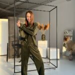 Велюрова жіноча піжама BO.Brand (кофта та штани, колір Хакі)