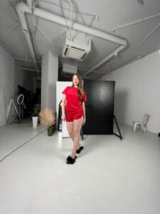 Жіноча піжама BO.Brand футболка та шорти, червона - Зображення 6