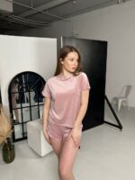 Жіноча піжама для дому та відпочинку , колір синій - Зображення 4