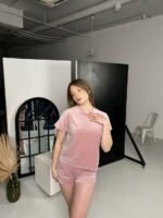 Жіноча піжама для дому та відпочинку , колір синій - Зображення 6