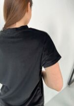 Піжама жіноча BO.Brand чорна велюрова 3 в 1 (футболка, шорти та штани) - Зображення 34