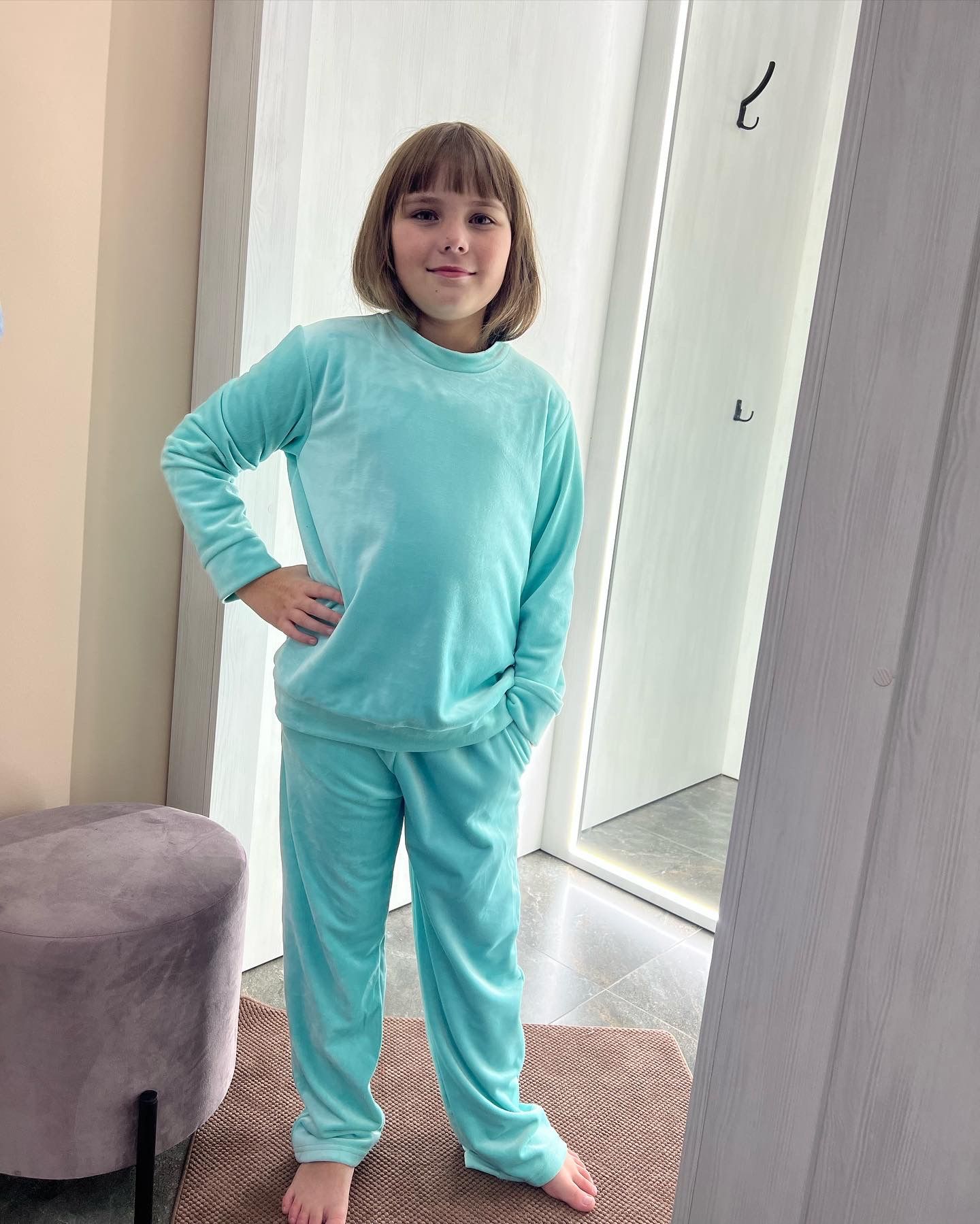 f3aacfda-968f-4190-9282-f85bcfc7d8b4_1 Дитяча піжама BO.Brand светр зі штанами, колір м'ятний - Зображення 1