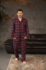 Чоловіча піжама BO.Brand в зелену клітинку, котон - Зображення 7