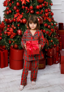 Дитяча піжама BO.Brand котонова, у червону клітинку