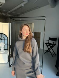 Жіночий спортивний костюм BO.Brand на флісі , колір графіт - Зображення 15