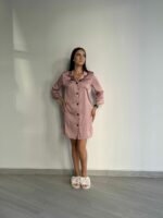 Шовкова жіноча піжама для дому BO.Brand, колір пудровий - Зображення 6