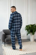 Чоловіча піжама BO.Brand в клітинку, колір синій - Зображення 8