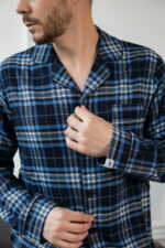 Чоловіча піжама BO.Brand в клітинку, колір синій - Зображення 9