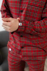 Чоловіча котонова піжама BO.Brand, колір червоний - Зображення 4