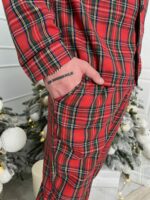 Чоловіча котонова піжама BO.Brand, колір червоний в клітинку - Зображення 9