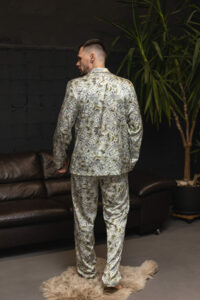 Сатинова чоловіча піжама BO.Brand принт долари - Зображення 3