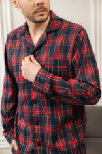 Чоловіча піжама BO.Brand в зелену клітинку, котон - Зображення 10