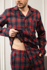 Чоловіча піжама BO.Brand в зелену клітинку, котон - Зображення 12