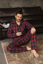 Чоловіча піжама BO.Brand в зелену клітинку, котон - Зображення 13