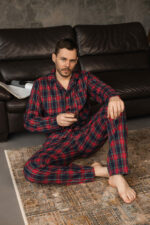 Чоловіча піжама BO.Brand в зелену клітинку, котон - Зображення 14