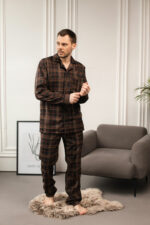 Чоловіча піжама для дому BO.Brand, котон, коричневий - Зображення 11