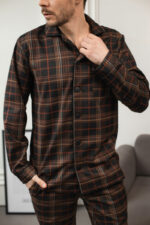 Чоловіча піжама для дому BO.Brand, котон, коричневий - Зображення 13