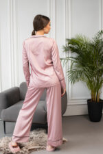 Жіноча піжама BO.Brand сорочка та штани, колір пудровий - Зображення 5