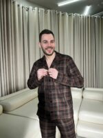 Чоловіча піжама для дому BO.Brand, котон, коричневий - Зображення 8