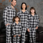 Парні піжами BO.Brand фланель в сірому кольорі