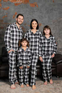 Парні піжами BO.Brand фланель в сірому кольорі