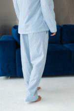 Чоловіча піжама BO.Brand в блакитну смужку - Зображення 7