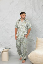 Шовкова чоловіча піжама BO.Brand принт долари - Зображення 5