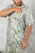 Шовкова чоловіча піжама BO.Brand принт долари - Зображення 2