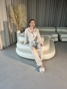 Жіноча домашня піжама BO.Brand на ґудзиках та штани