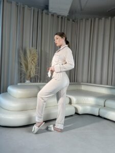 Жіноча домашня піжама BO.Brand на ґудзиках та штани - Зображення 4