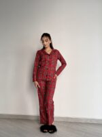 Жіноча піжама BO.Brand котон червона клітинка - Зображення 6