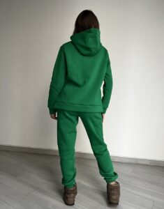 Жіночий спортивний костюм BO.Brand на флісі зелений - Зображення 6
