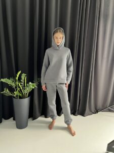 Жіночий спортивний костюм BO.Brand на флісі , колір графіт - Зображення 35