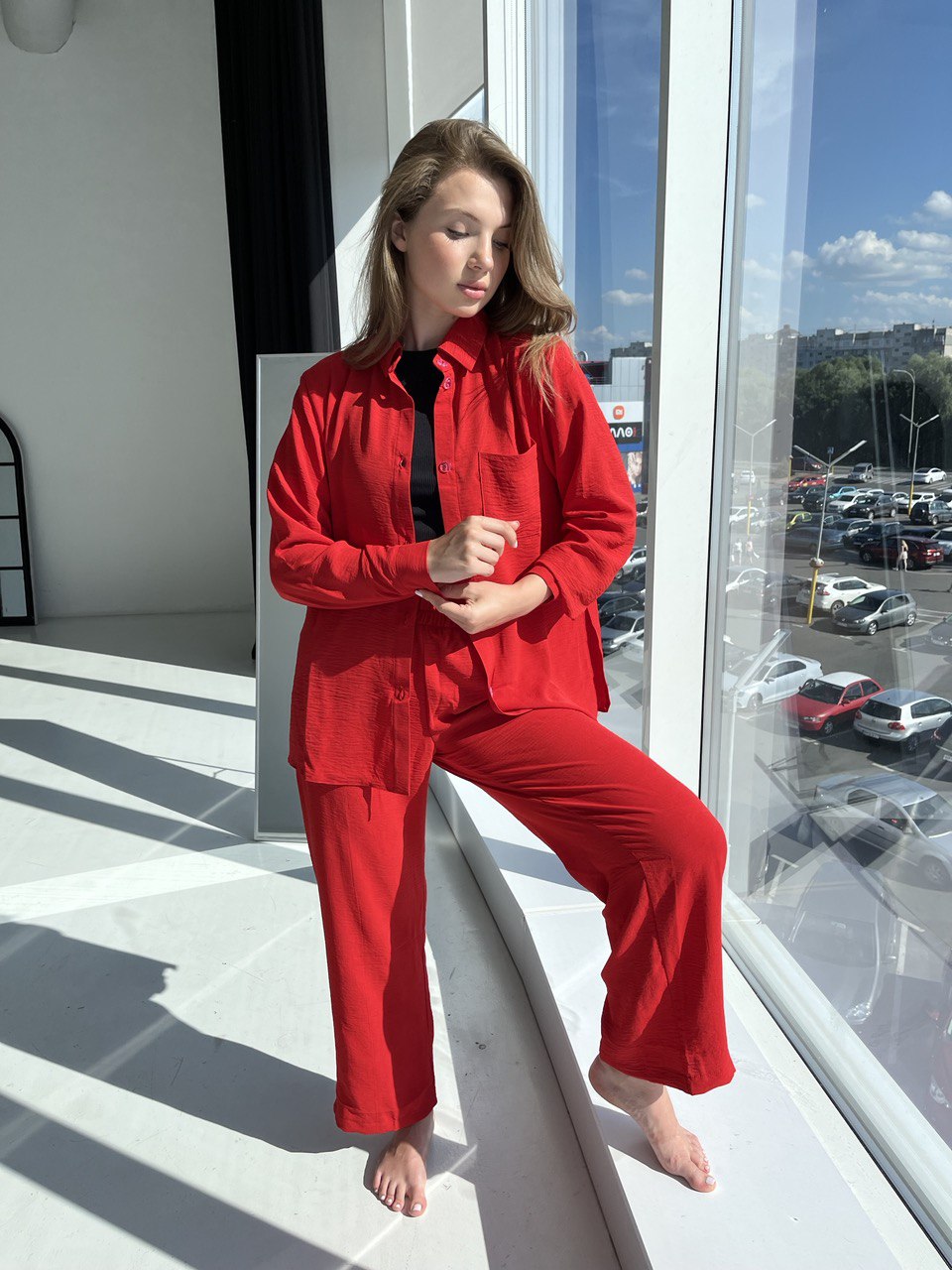 photo1701073117 Костюм жіночий літній BO.Brand, сорочка та штани - Зображення 1