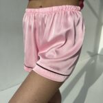 Жіноча піжама BO.Brand із шортами, двійка, рожевий шовк - Зображення 12