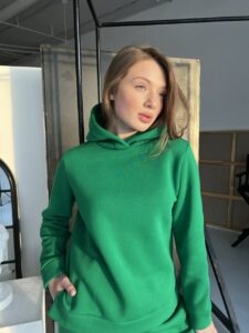 Жіночий спортивний костюм BO.Brand на флісі зелений - Зображення 8