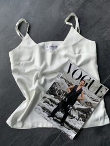 Жіноча шовкова майка BO.Brand колір білий - Зображення 2