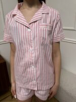 Піжама жіноча з бавовни BO.Brand у рожеву смужку - Зображення 5