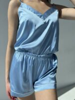 Жіноча піжама BO.Brand 2 в1 майка і шорти, колір блакитний - Зображення 2