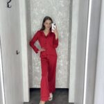 Жіноча шовкова піжама BO.Brand червона, сорочка і штани