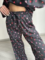 Жіноча піжама BO.Brand двійка, сорочка та штани, рожеві сердечка - Зображення 12