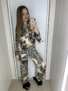 Жіноча піжама BO.Brand зі штанами (комплект штани та сорочкою)