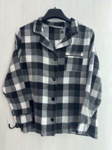 Дитяча піжама BO.Brand фланель в сіру клітинку - Зображення 5